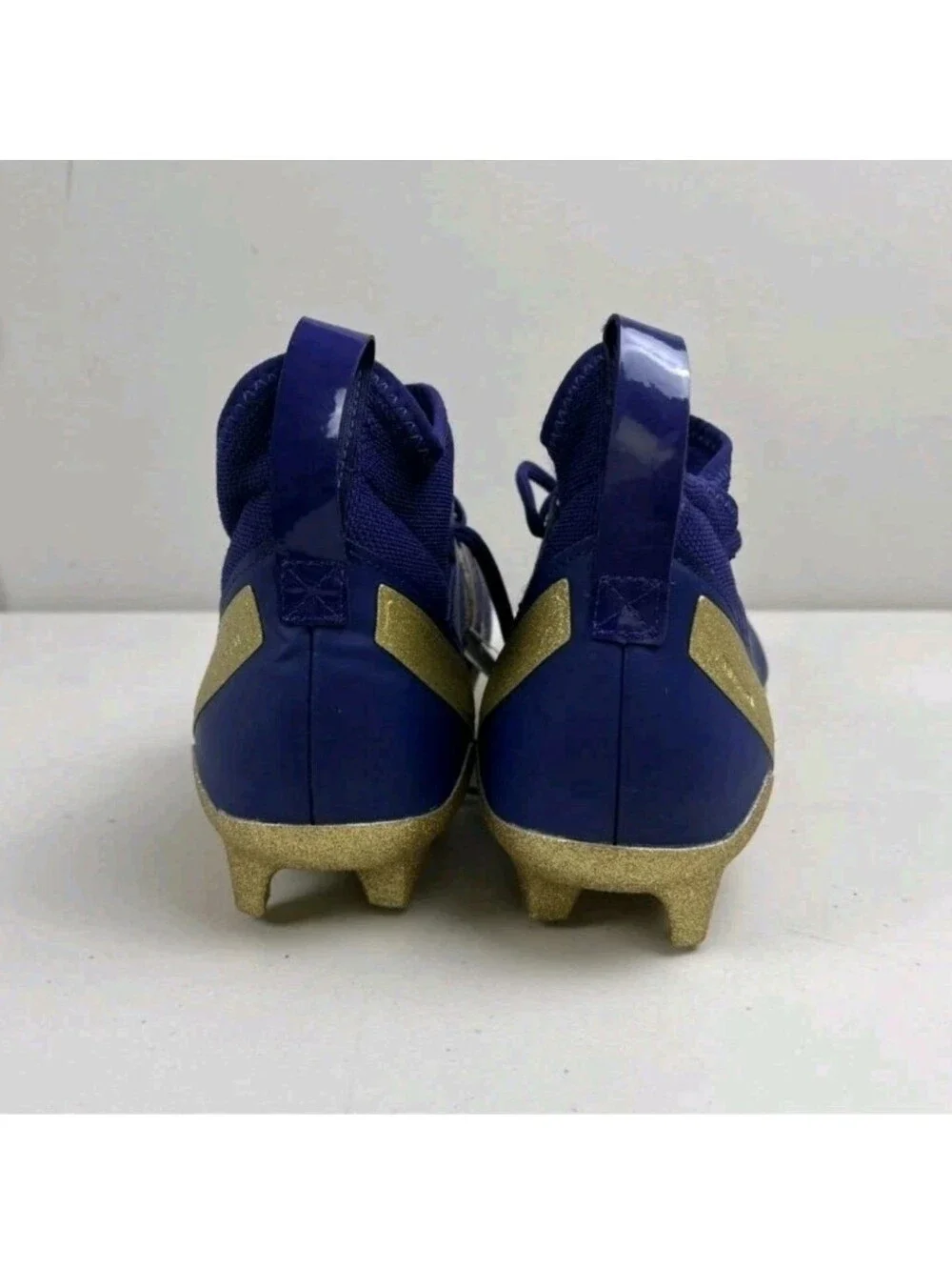 adidas SM Adizero Electric Vikings Blue Purple Gold Cleats JH5733 Size 16